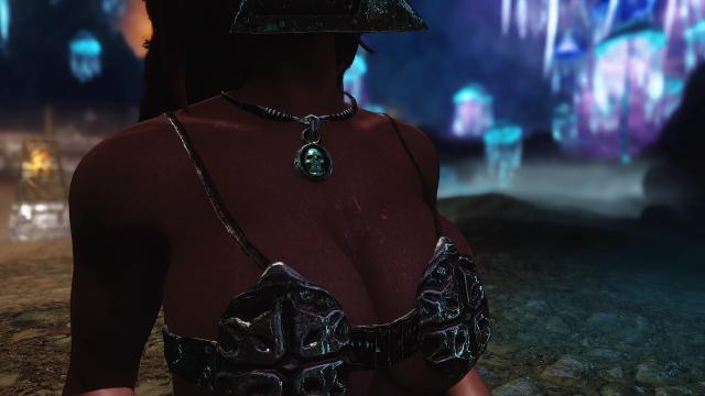 Vanilla Amulet textures Upscaled and added Env maps for Skyrim SE-AE