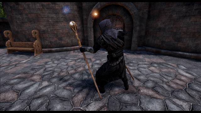 Restoration Staff HD - for Skyrim SE-AE