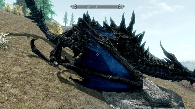 Blue Alduin for Skyrim SE-AE