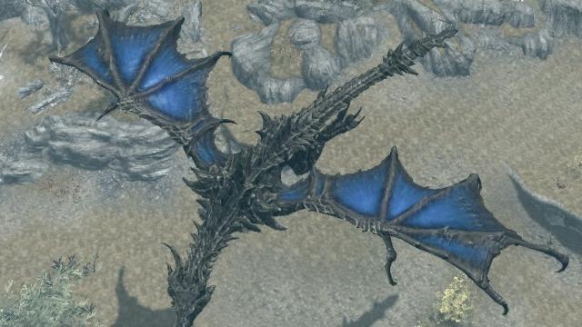 Blue Alduin for Skyrim SE-AE