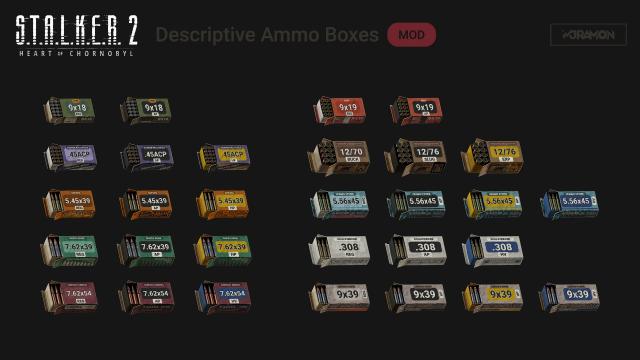 Descriptive Ammo Boxes for Stalker 2