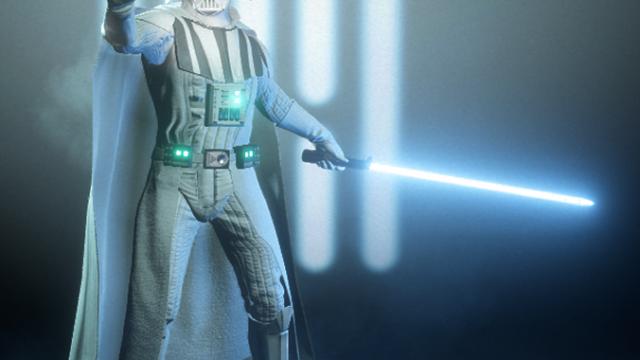 Jedi Vader (Anakin Replacer) White Armor Version for Star Wars Battlefront 2