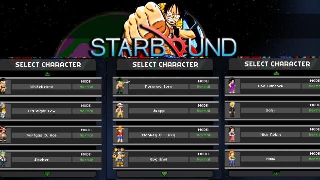 Таузенд Санни и пиратский корабль / OnePiece для Starbound