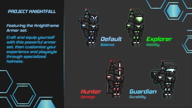 Много оружия и брони / Project Knightfall для Starbound