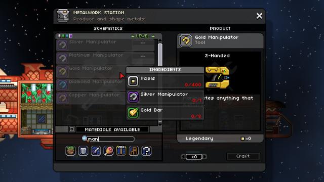 Манипуляторы starbound. Starbound matter Manipulator. Манипулятор материи Starbound. Модуль манипулятора в Starbound. Старбаунд броня.