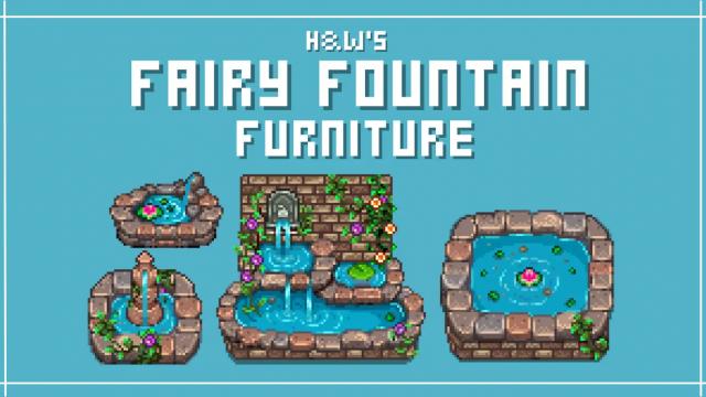 (CP) HxW Fairy Fountain Furniture