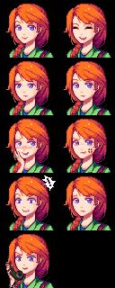 Variant Anime Portraits for Stardew Valley
