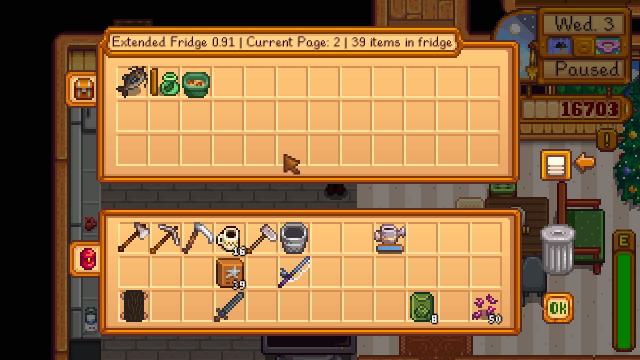 Extended Fridge SMAPI - for Stardew Valley