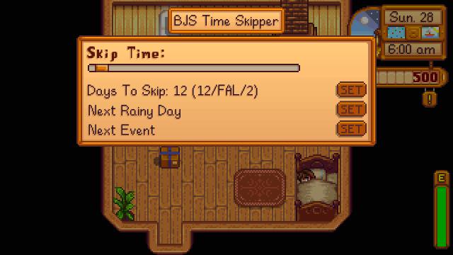 BJS Time Skipper - Пропуск времени