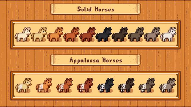 Elle's Cuter Horses for Stardew Valley