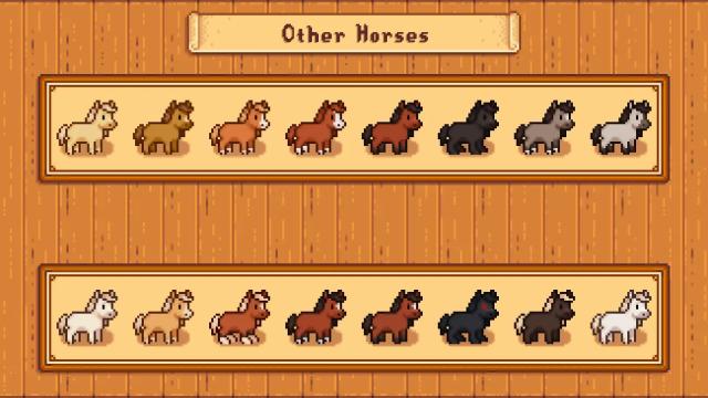 Elle's Cuter Horses for Stardew Valley