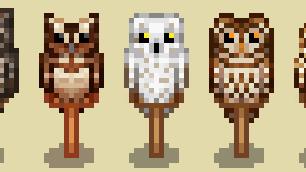 -  Owl Scarecrows for Stardew Valley