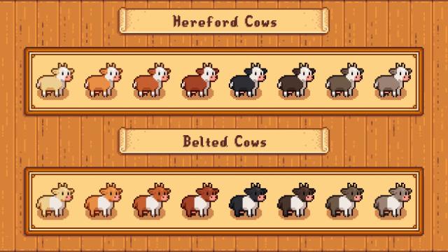 Elle's Cuter Barn Animals для Stardew Valley