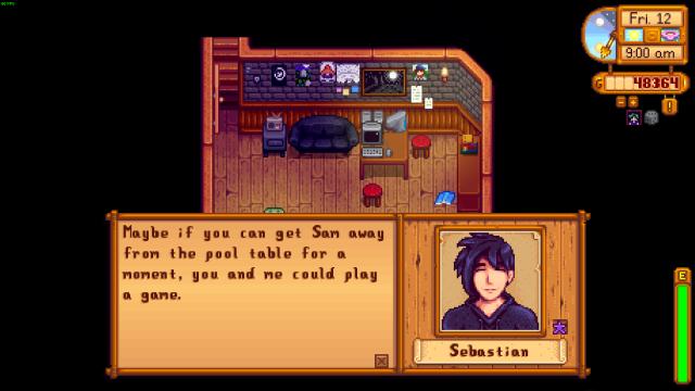 Mal's Sebastian Expansion with Post Marriage Events for Stardew Valley