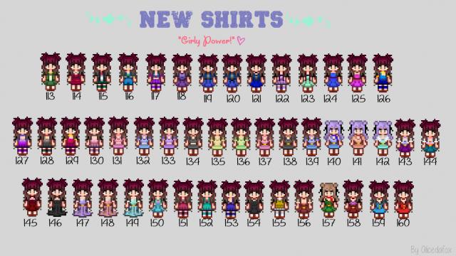 New Shirts and 2 new Skirts