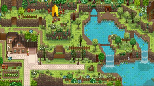 Stardew Foliage Redone - A Nature Toned Map Recolour для Stardew Valley