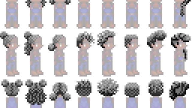 Natural Hairstyles for Stardew Valley