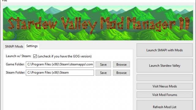 Stardew Valley Mod Manager 2 для Stardew Valley