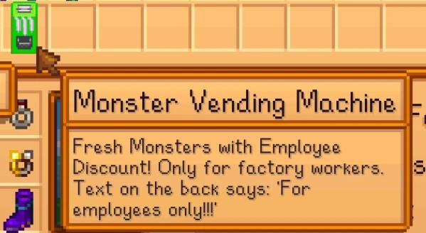 Monster Vending Machine for Stardew Valley