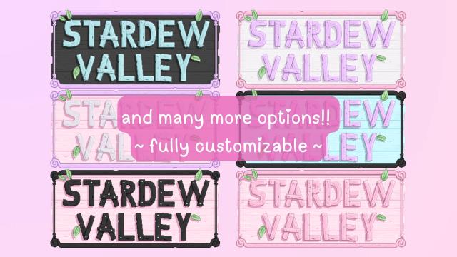 PinkStations Cotton Candy Interface for Stardew Valley