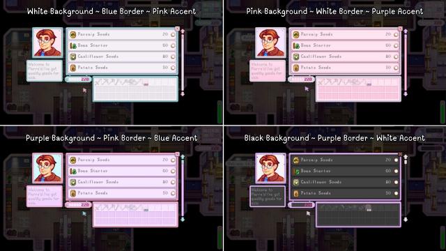 PinkStations Cotton Candy Interface for Stardew Valley