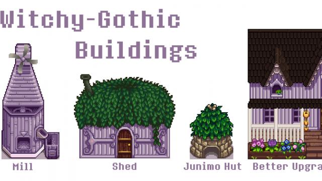 Witchy-Gothic Buildings - Готические здания для Stardew Valley