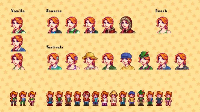 Seasonal Outfits - Slightly Cuter Aesthetic для Stardew Valley