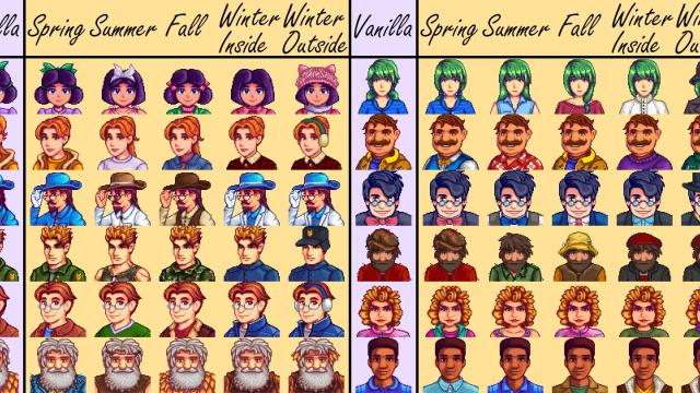 Seasonal Outfits - Slightly Cuter Aesthetic для Stardew Valley