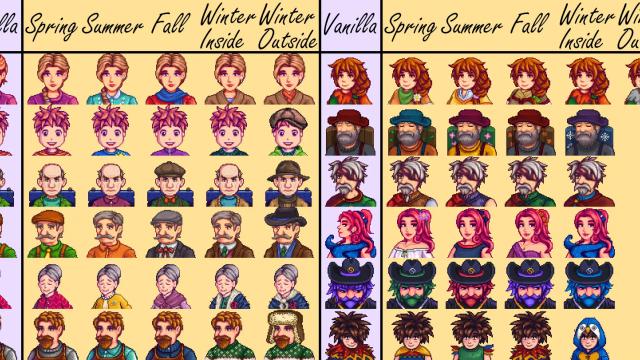 Seasonal Outfits - Slightly Cuter Aesthetic для Stardew Valley