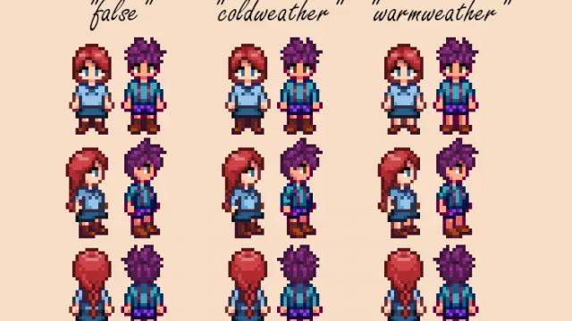 Seasonal Outfits - Slightly Cuter Aesthetic для Stardew Valley