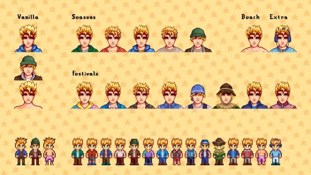 Seasonal Outfits - Slightly Cuter Aesthetic для Stardew Valley