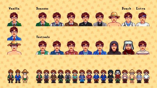 Seasonal Outfits - Slightly Cuter Aesthetic для Stardew Valley