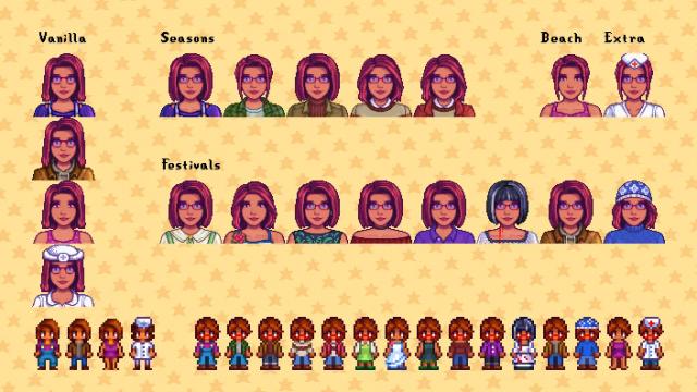 Seasonal Outfits - Slightly Cuter Aesthetic для Stardew Valley