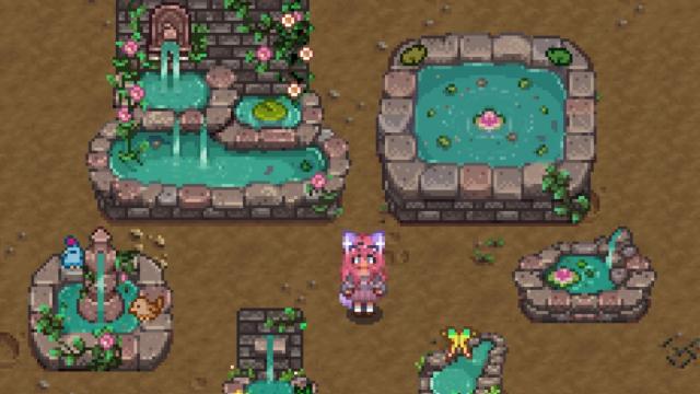 (AT) Muski's Recolor of HxW's Fairy Fountain Furniture для Stardew Valley