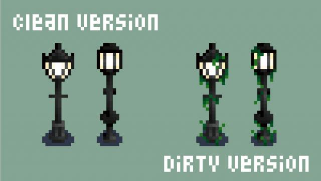 English lamp posts for Stardew Valley