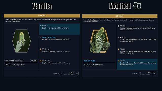 Commerce Perk Increases Vendor Credits для Starfield