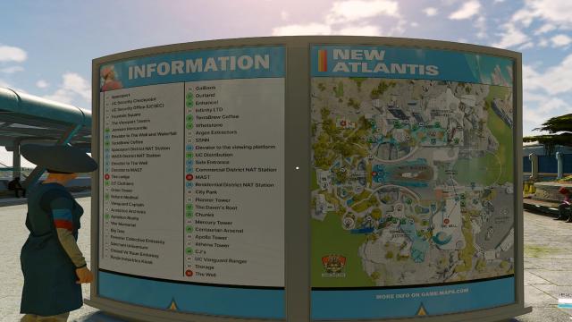 New Atlantis - Billboard Map