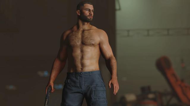 DA - Muscular Male Tone Body Texture - Normal Map 4k for Starfield