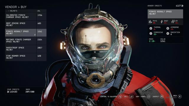 Pirate Assault Helmet Visible Visor для Starfield