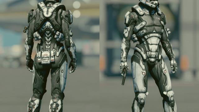 HyperGuardian Mass Effect armor - Standalone для Starfield