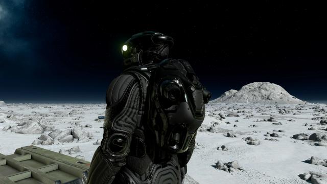 All Black Va'ruun Spacesuit для Starfield