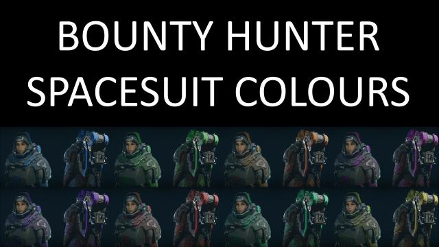 Bounty Hunter Spacesuit Colours for Starfield