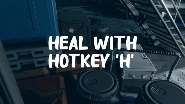 Hotkeys - Heal with 'H'