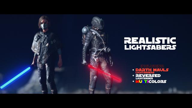 Realistic Lightsabers для Starfield