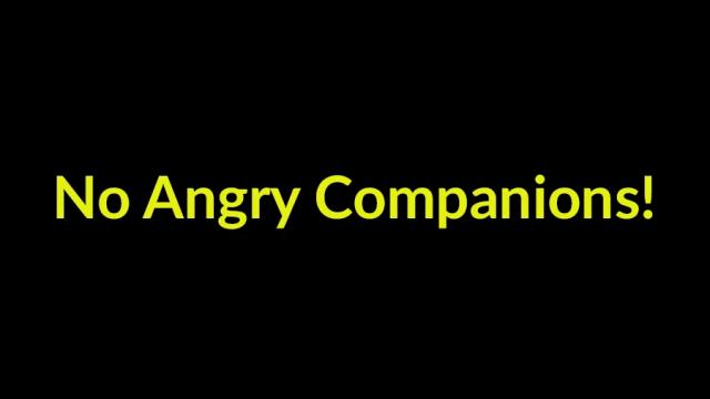 No Angry Companions