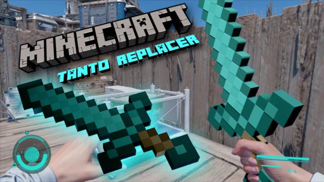 Minecraft Diamond Sword (Tanto Replacer)