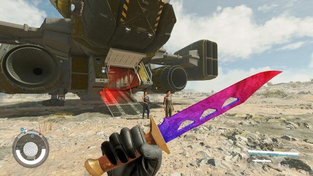 Barrow Knife - Marble Fade для Starfield