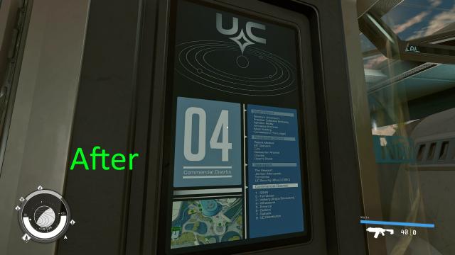 Improved Transit Signs for New Atlantis for Starfield