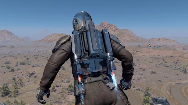 The Mandalorians Helmet and Jetpack for Starfield