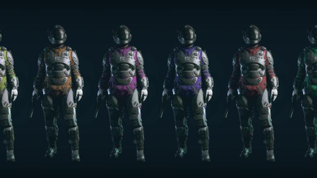 Shocktroop Spacesuit Colours для Starfield